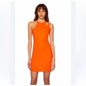 Susana Mónaco NWT Popsicle MIDI one side cutout Tank Dress.